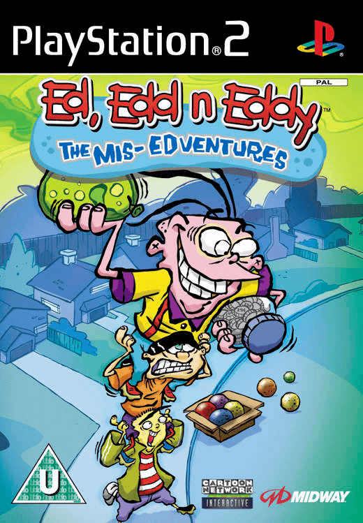 Ed Edd N Eddy Mis-Edventures box art for Playstation 2